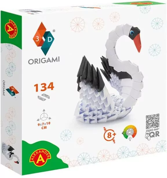 Origami 3D. Łabędź - tantis.pl