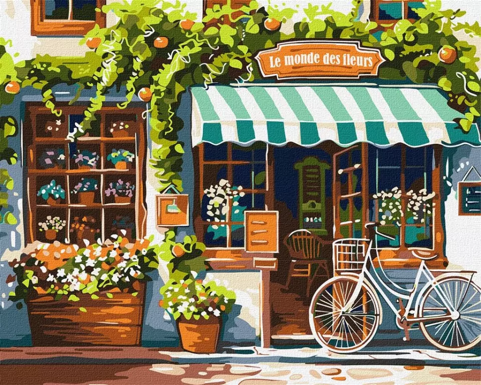 Malowanie po numerach. Świat kwiatów 40x50cm - tantis.pl