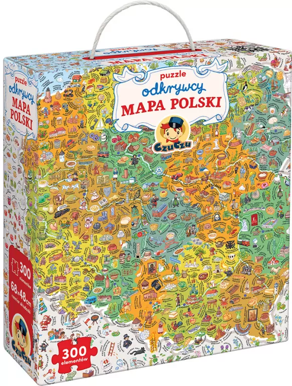 CzuCzu. Mapa Polski. Odkrywcy. 7+ - tantis.pl