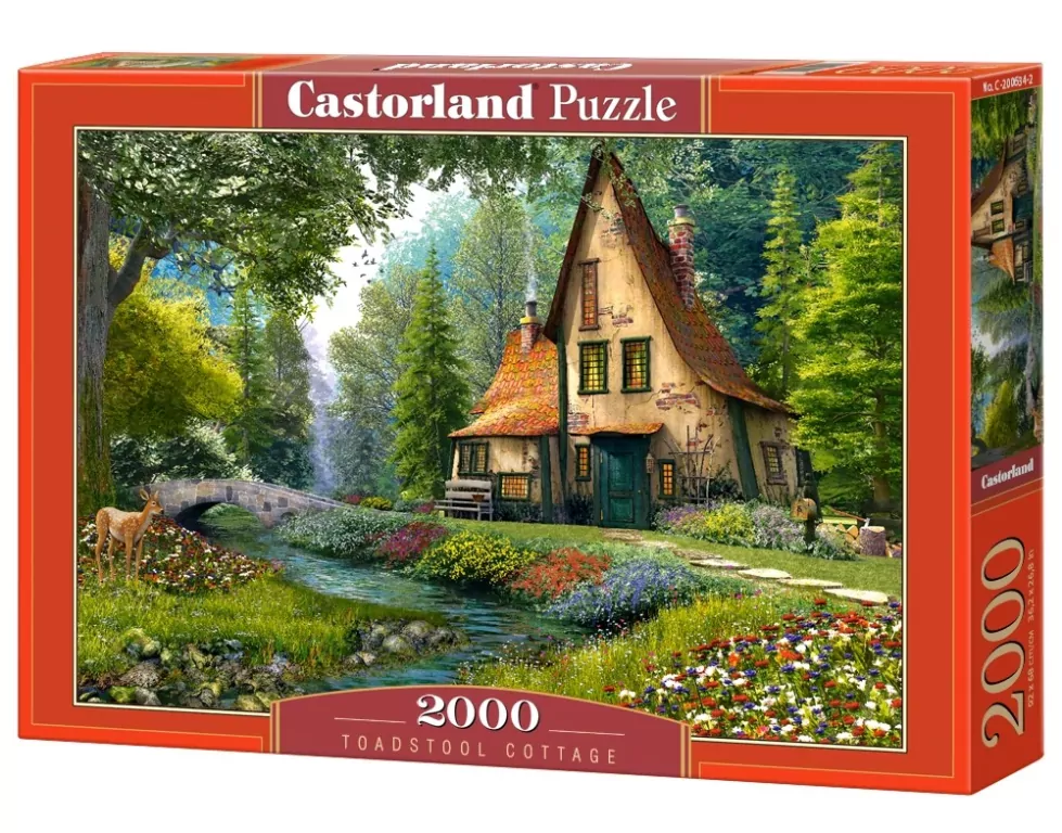 Puzzle 2000. Toadstool Cottage Castorland - tantis.pl
