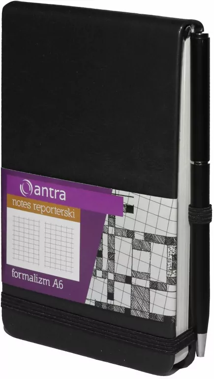 Notes Reporterski. Formalizm A6. Kratka. Czarny - tantis.pl