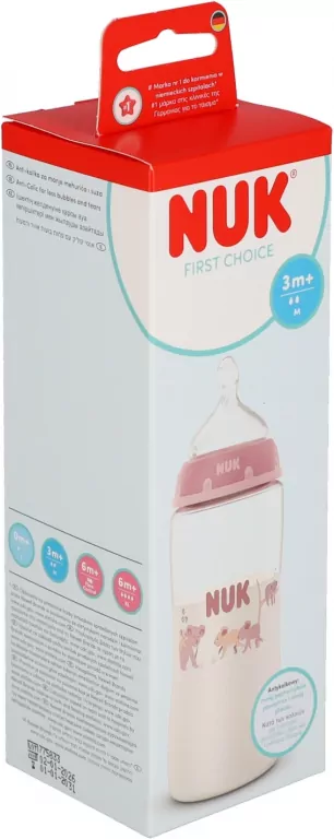 NUK. First Choice. Butelka. 300 ml. 3 miesięcy. Koala - tantis.pl