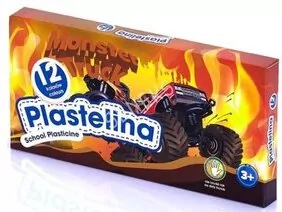 Plastelina szkolna Samochody 12 kol. ASTRA - tantis.pl
