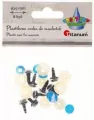 Oczy do maskotek plastikowe 10mm z mocowaniem 8szt - tantis.pl