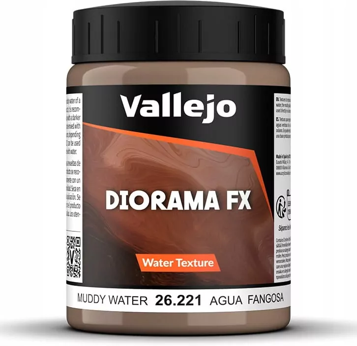 Vallejo: 26.221 - Diorama FX - Water Textures - Muddy Water (200 ml) - tantis.pl
