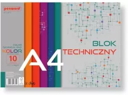 Blok techniczny A4 Premium kolor 180g 10 arkuszy