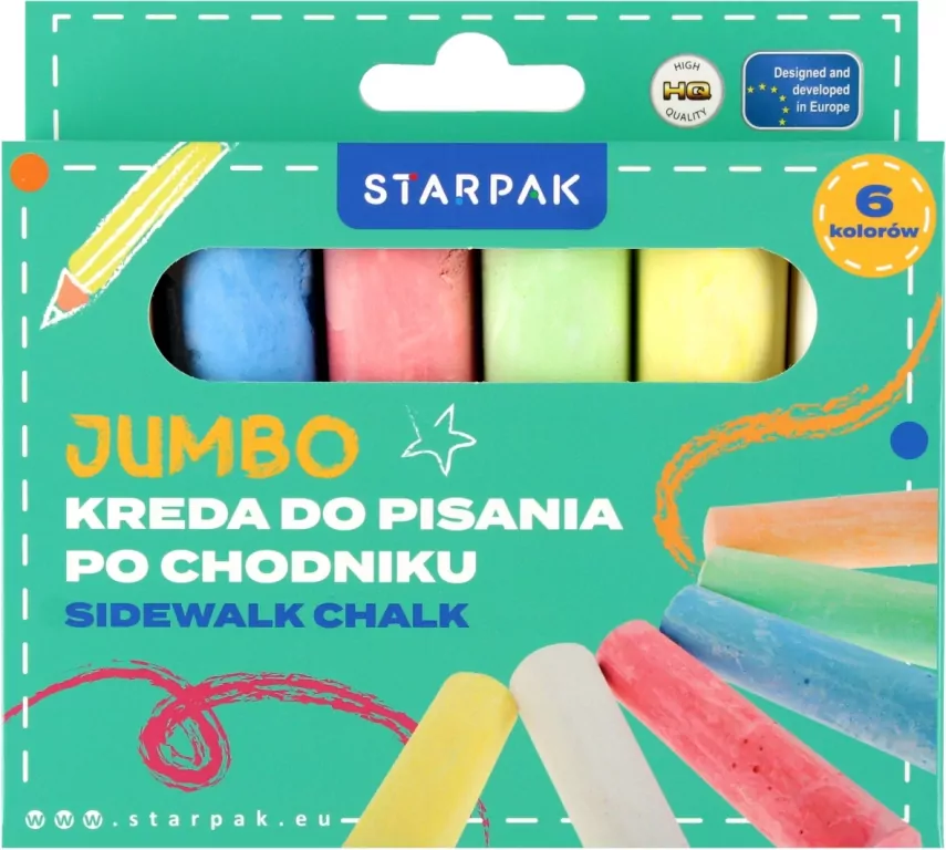 Kreda chodnikowa Jumbo 6szt - tantis.pl