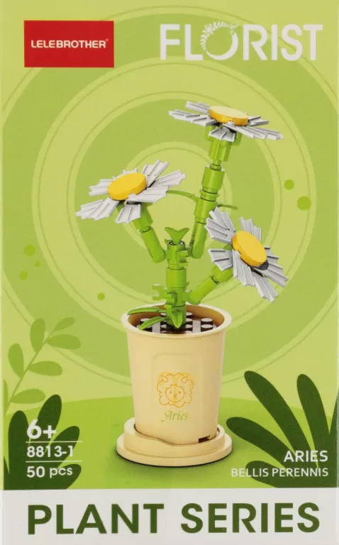 KLOCKI KONSTR KWIATY MIX 8X13X5 MC DISP 12/288 - tantis.pl