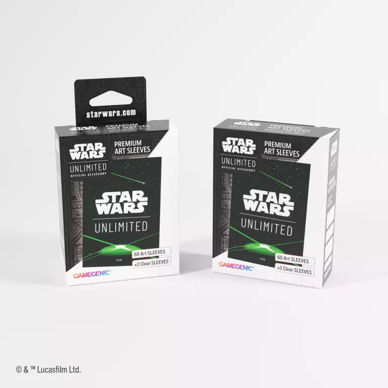Gamegenic: Star Wars Unlimited Card Game - Premium Art Sleeves - Card Back Green - tantis.pl