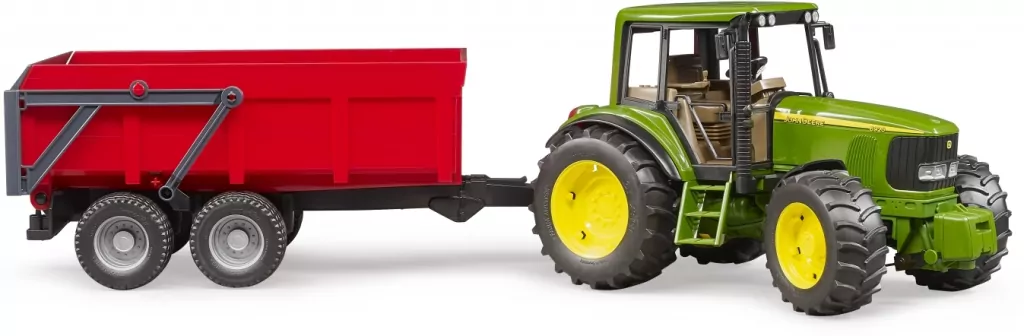Traktor John Deere 6920 z wywrotką czerwoną - tantis.pl