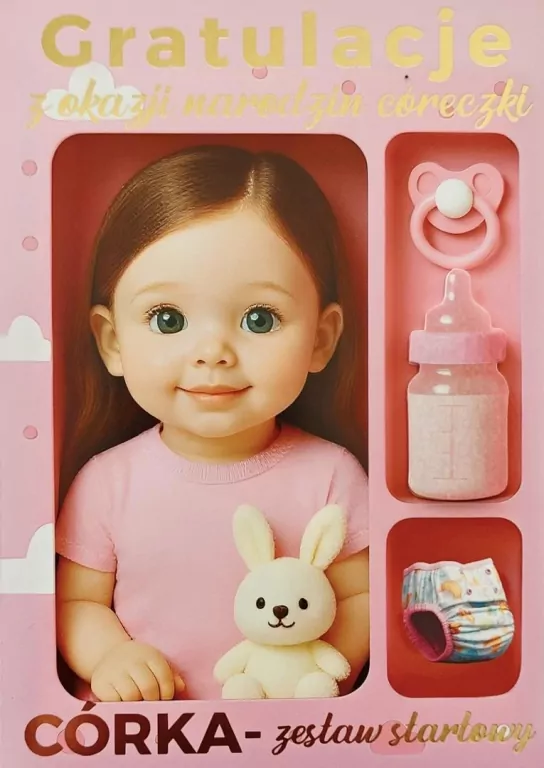 Karnet Narodziny dziewczynka - tantis.pl