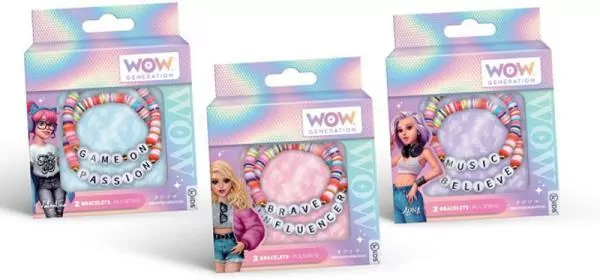 Bransoletki z przesłaniem WOW box mix wzorów WOW00008 - tantis.pl