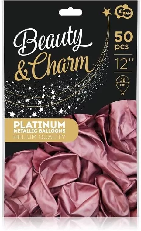 Balony Beauty&Charm platynowe 30cm - tantis.pl