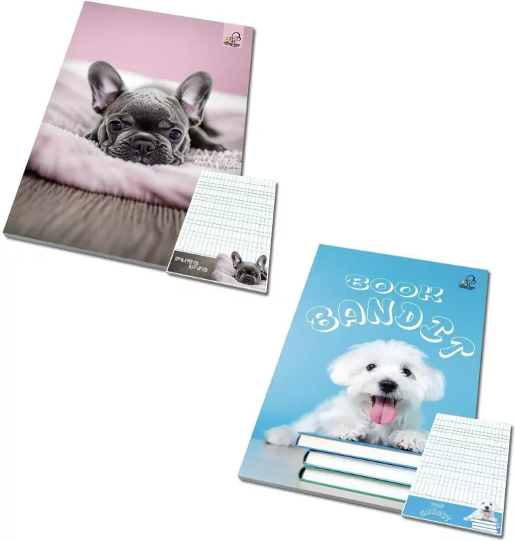 Notes A6/50K kratka poddruk BF Psy (10szt) - tantis.pl