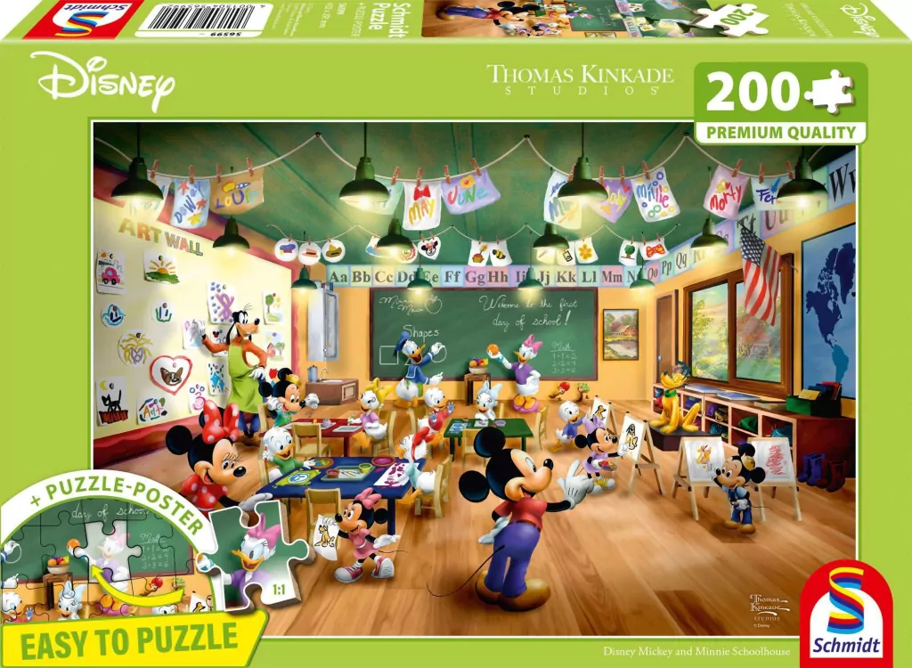 Puzzle 200 Myszka Miki & Minnie w szkole (Disney) - tantis.pl