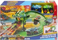 Hot Wheels Monster Trucks Smoczy Wyścig 2 autka