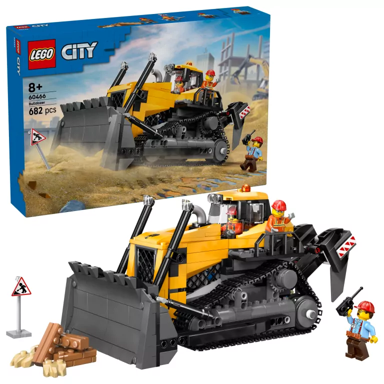 LEGO® City. Żółty buldożer 60466 - tantis.pl