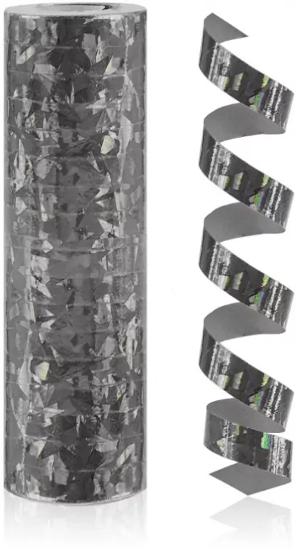 Serpentyna holograficzna czarna 4m - tantis.pl