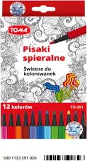 Pisaki zmywalne 12 kolorów - tantis.pl