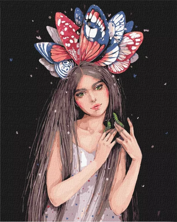 Malowanie po numerach - Kolory motyli 40x50cm - tantis.pl