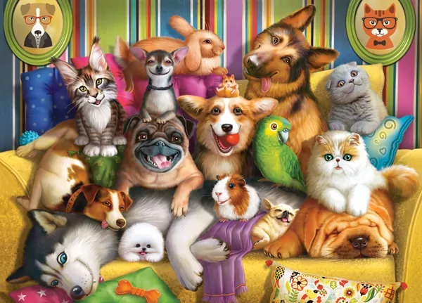Puzzle 60. Playful Pets - tantis.pl