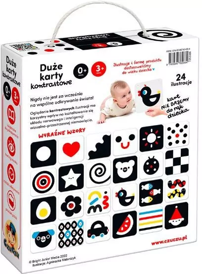 CzuCzu. Duże karty kontrastowe. 0+, 3+ - tantis.pl
