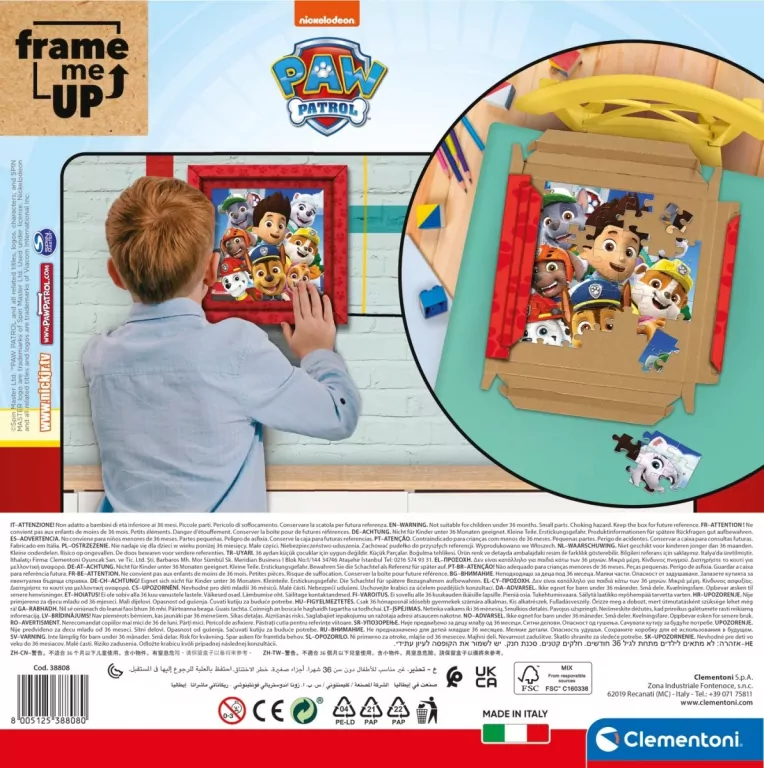 Puzzle 60. Frame Me Up. Psi Patrol. 38808 - tantis.pl