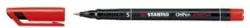 Foliopis STABILO OHPen S permanentny czerwony 841/40