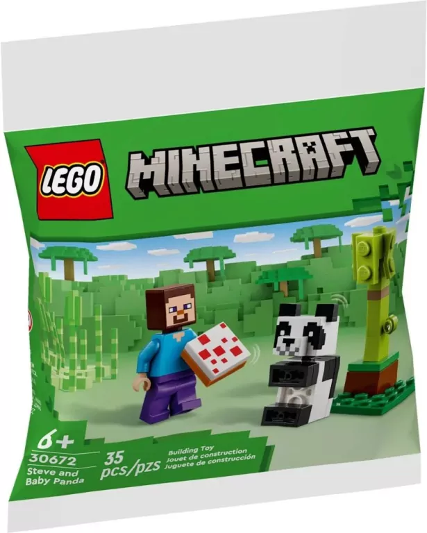 LEGO® Minecraft. Steve i mala panda 30672 - tantis.pl