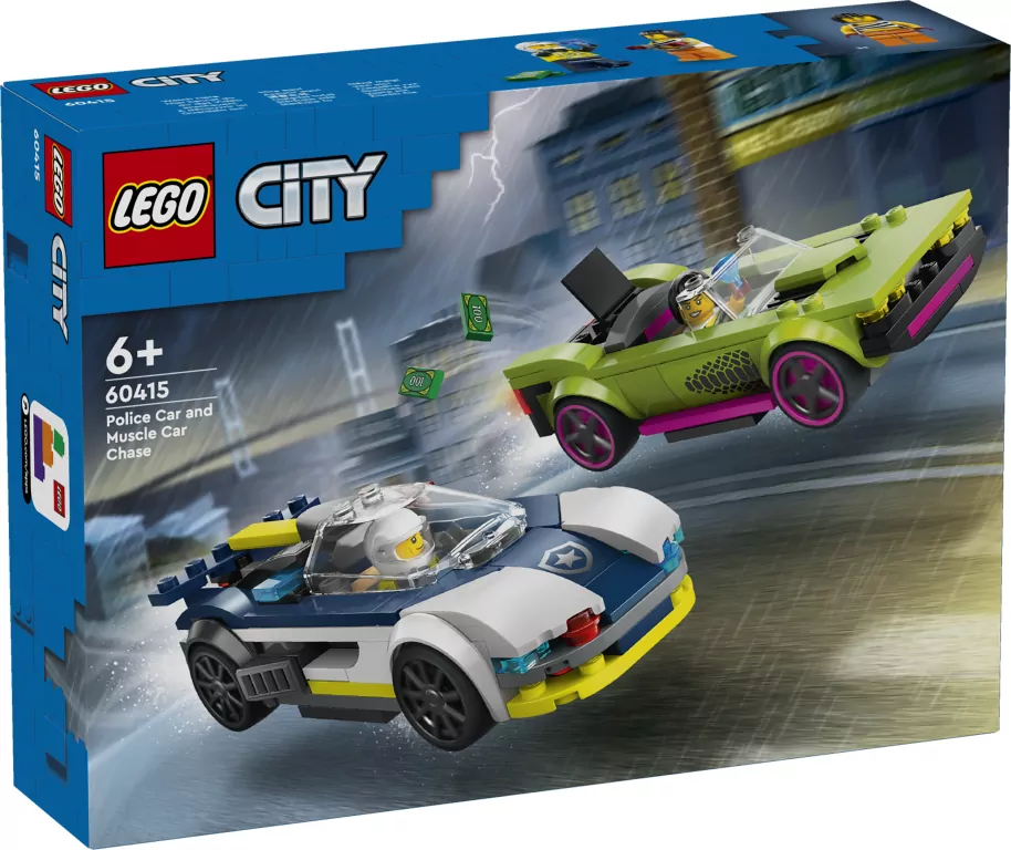 LEGO® City. Pościg radiowozu za muscle carem 60415 - tantis.pl