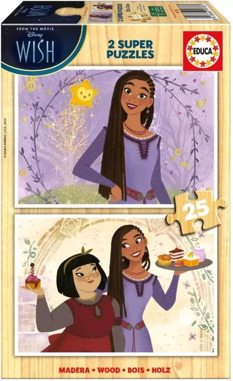 Puzzle drewniane 2x25 Życzenie - tantis.pl