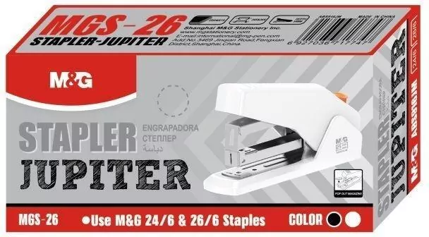 Zszywacz Power Saving Jupiter 24/6 25K czarny M&G - tantis.pl