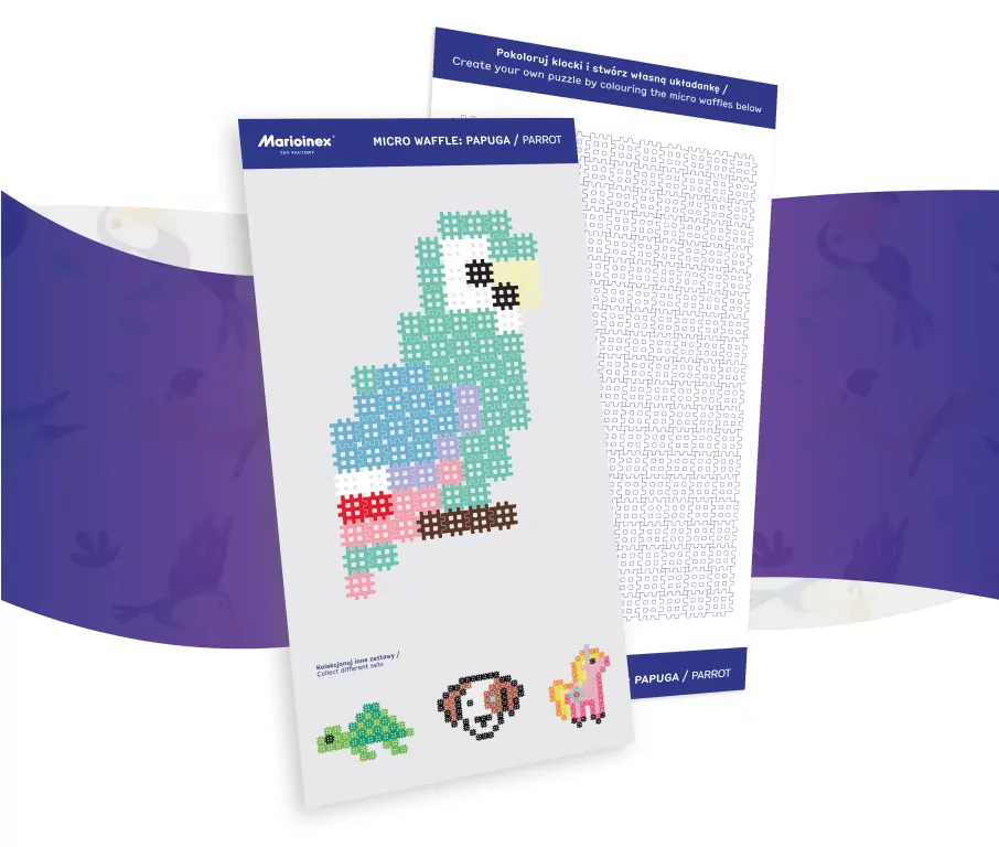 Micro Waffle. Papuga - tantis.pl