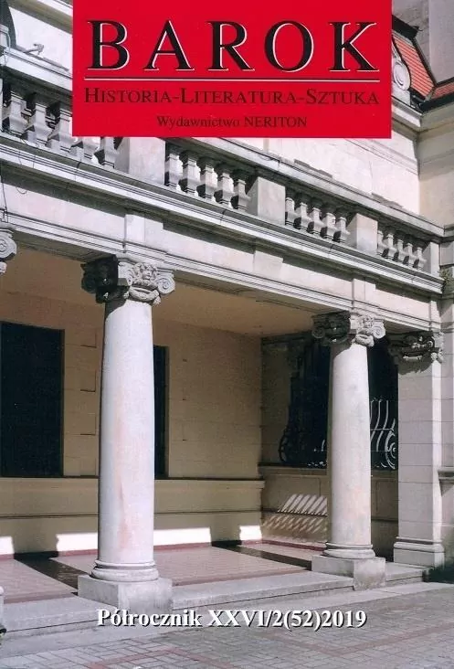 Barok. Historia-Literatura-Sztuka, nr 52, 2019 - tantis.pl