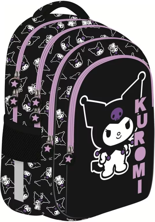 Plecak 4 komorowy Kuromi black - tantis.pl