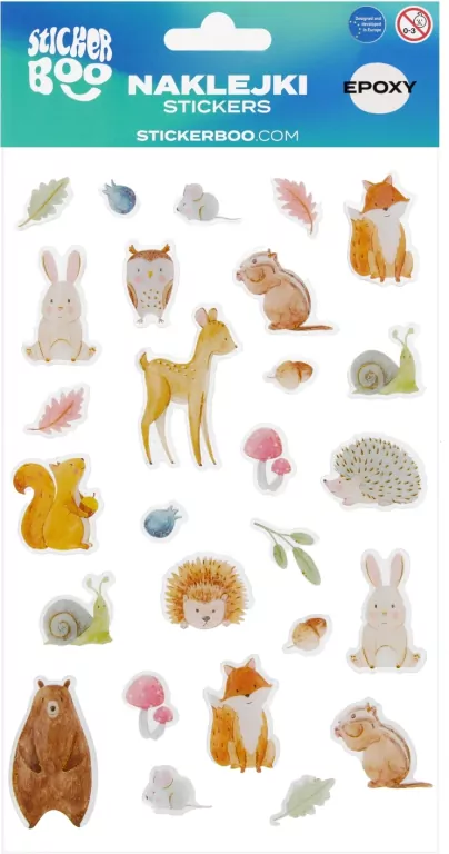Naklejki Sticker BOO Leśne zwierzęta - tantis.pl
