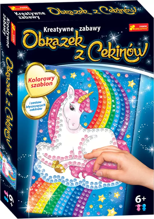 Obrazek z Cekinów. Jednorożec - tantis.pl