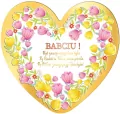 Laurka dwustronna Serce Babcia - Magiczne kwiaty - tantis.pl
