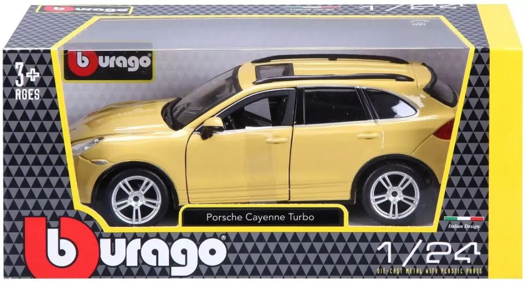 Porsche Cayenne Turbo 1:24. Żółty - tantis.pl
