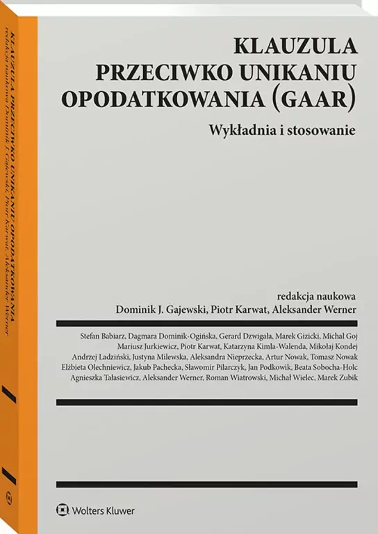 Klauzula przeciwko unikaniu opodatkowania (GAAR) - tantis.pl