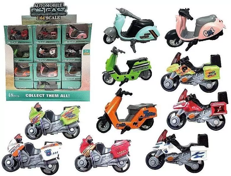 Skuter metalowy 1:64 MIX - tantis.pl