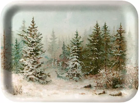 Tacka kuchenna ozdobna Zimowy las Święta BN