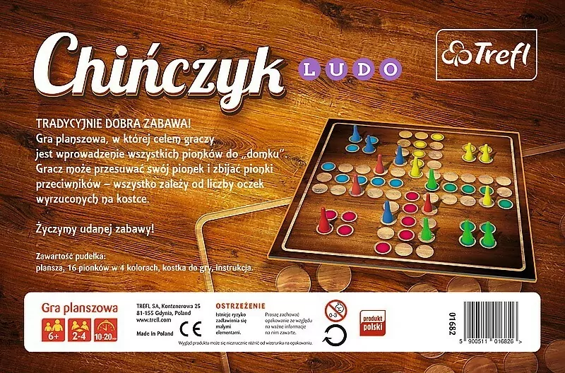 Chińczyk klasyczny. Gra planszowa. 01682 - tantis.pl