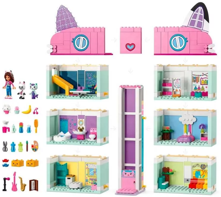 LEGO® Gabby’s Dollhouse. Koci domek Gabi. 10788 - tantis.pl