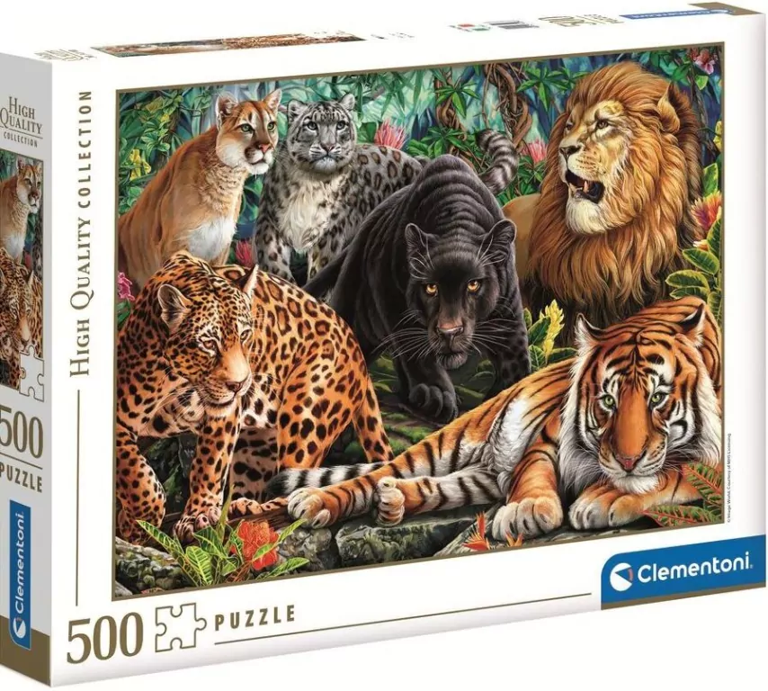 Puzzle 500 HQ Wild Cats - tantis.pl