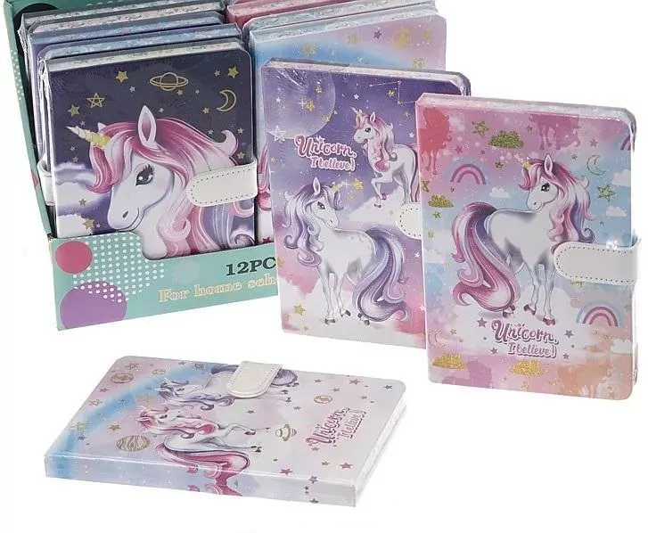 Notes jednorożce. 12 sztuk - tantis.pl