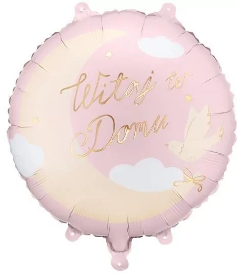 Balon foliowy pastylka Witaj w Domu 35x35cm - tantis.pl