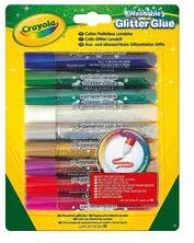Klej brokatowy 9 kolorów 3527 Crayola - tantis.pl