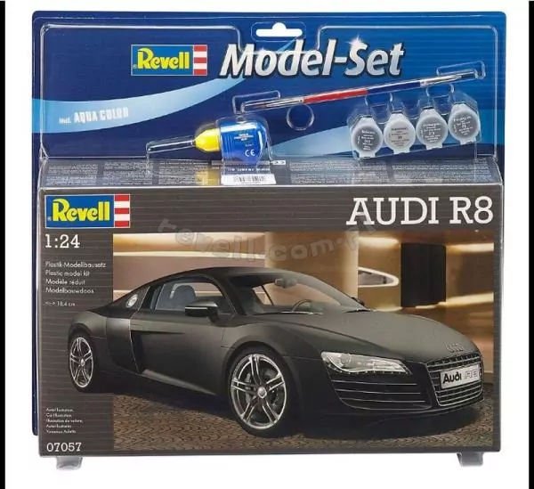 Audi R8 Black. Model samochodu 1:24 - tantis.pl