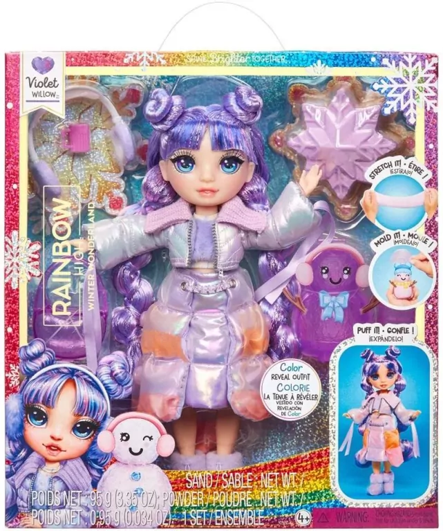 Rainbow High Winter Wonderland Doll- Violet Purple - tantis.pl